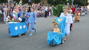 В Богучаре впервые прошел парад детского транспорта