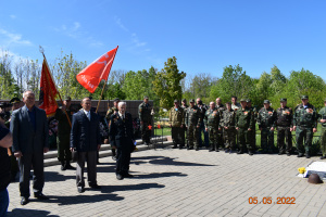 5 мая 2022  на территории  города Богучара состоялась торжественная церемония перезахоронения останков воинов погибших в боях в годы Великой Отечественной войны